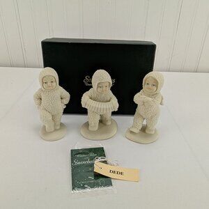 Snowbabies Dancing To A Tune Set of 3 Figurines in Box Department 56 Holiday